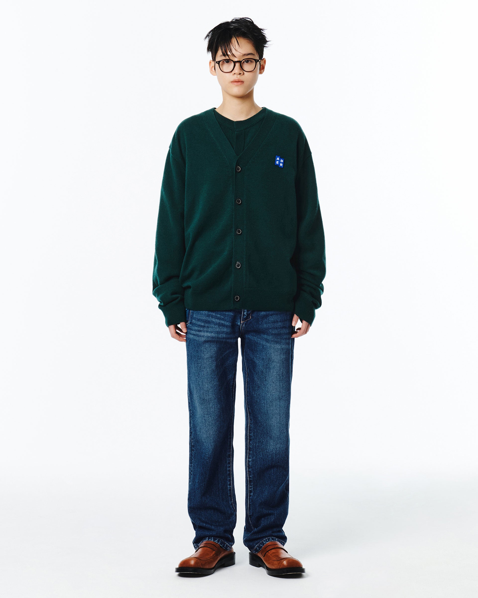 Ader Error - Sig; BL Tag cardigan 01 (Green) product image 5 | TRAB K-Fashion Australia