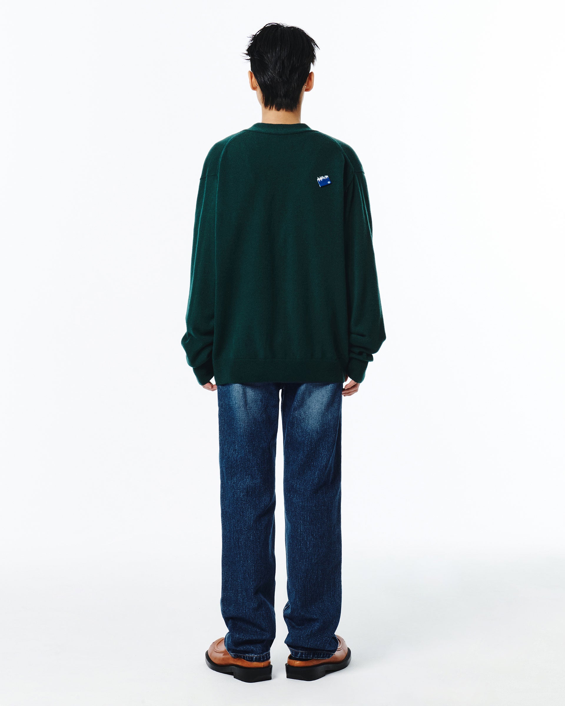 Ader Error - Sig; BL Tag cardigan 01 (Green) product image 6 | TRAB K-Fashion Australia