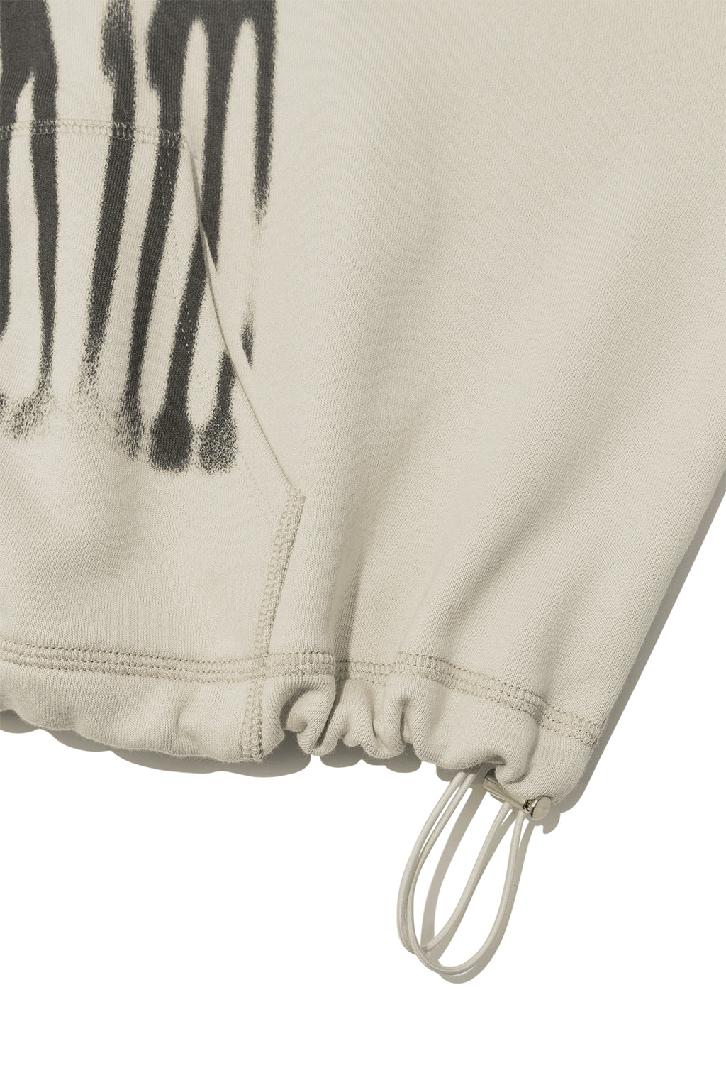 Matin Kim - Big Logo Crop Hoody Zip Up (Beige) product image 5 | TRAB K-Fashion Australia