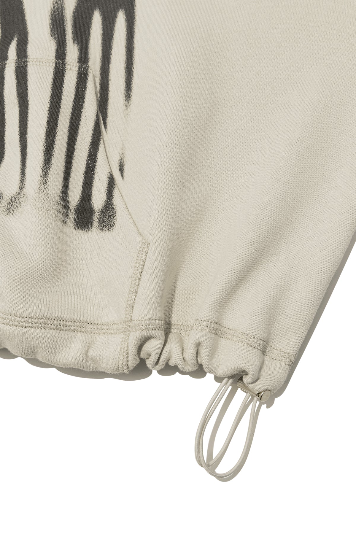 Matin Kim - Big Logo Crop Hoody Zip Up (Beige) product image 5 | TRAB K-Fashion Australia