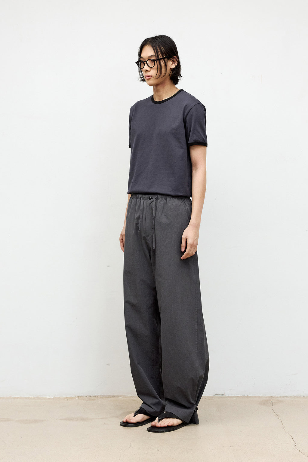 Coor - Twist Crease Easy Pants (Charcoal Gray) product image 3 | TRAB K-Fashion Australia