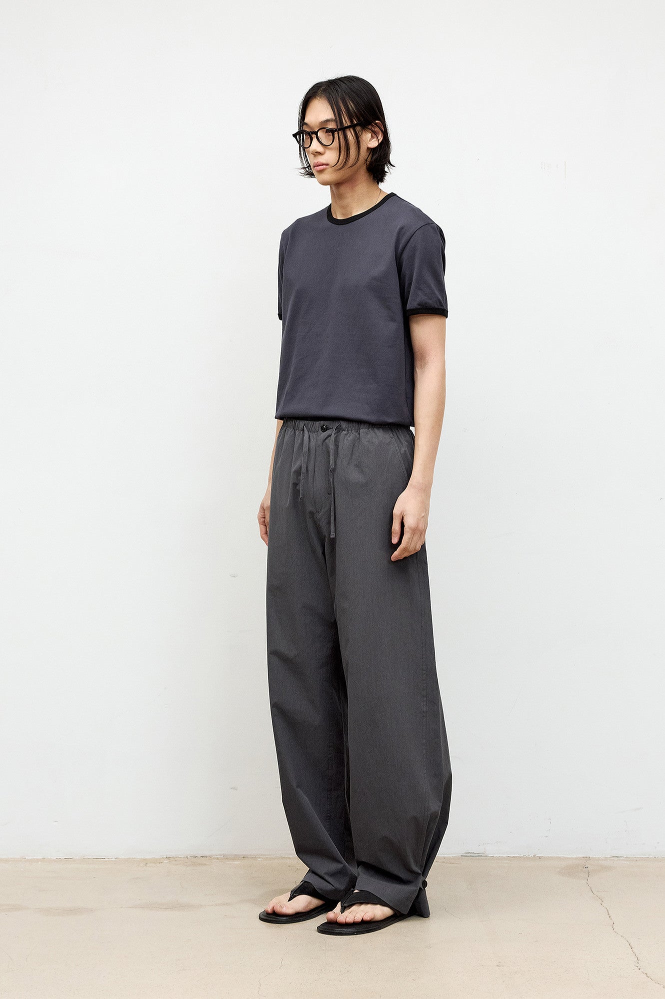 Coor - Twist Crease Easy Pants (Charcoal Gray) product image 3 | TRAB K-Fashion Australia