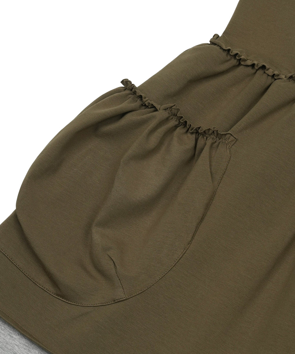 Coyseio - Shirring Pocket Sleeveless (Khaki) product image 18 | TRAB K-Fashion Australia
