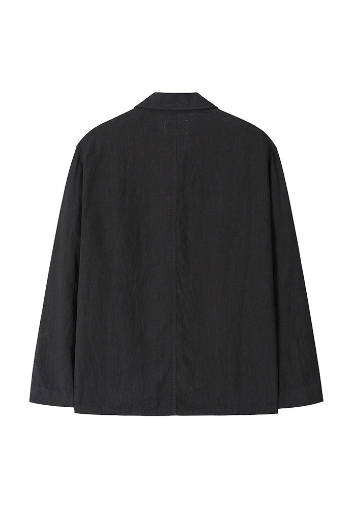 Art if acts - Linen French Work Jacket (Black) product image 7 | TRAB K-Fashion Australia
