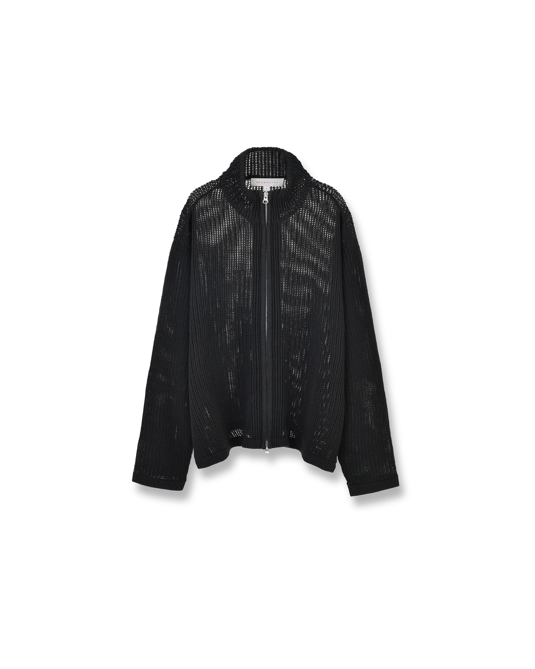 Brownyard - Knit Zip Up (Ink Black) product image 4 | TRAB K-Fashion Australia