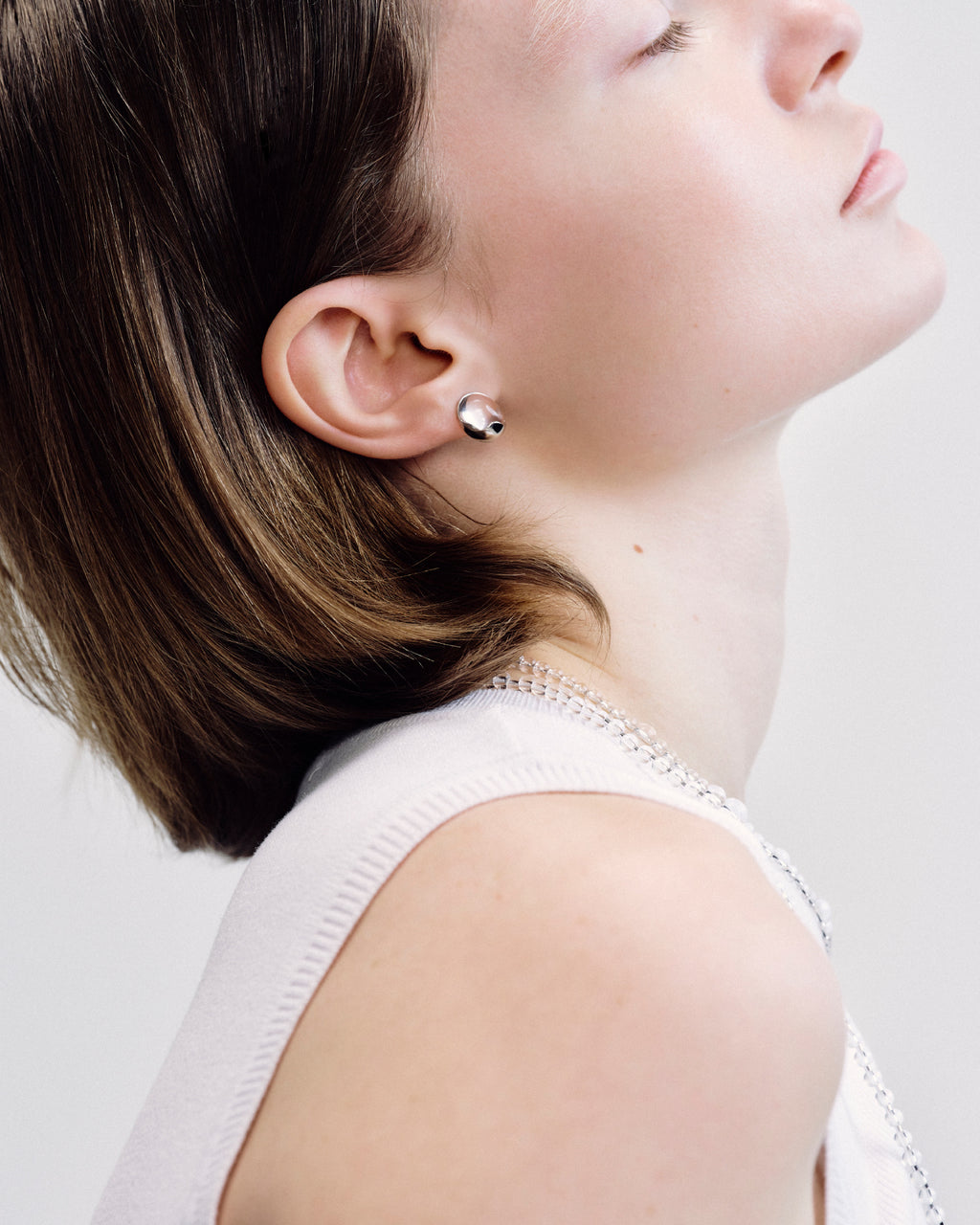 Numbering - Ellipse Glass Earrings #5205 product image 1 | TRAB K-Fashion Australia
