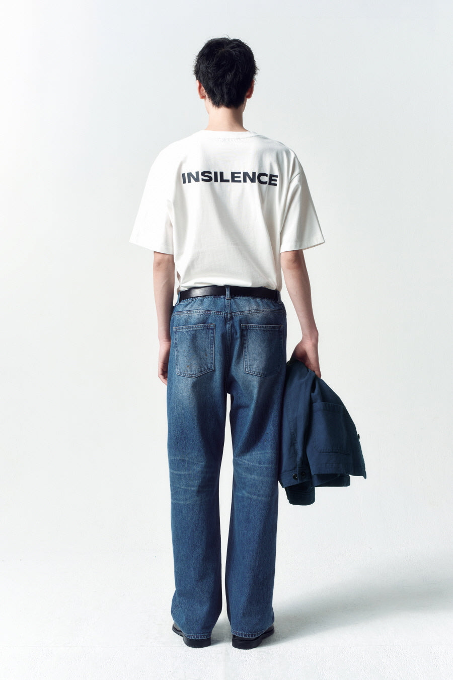 Insilence - Back Print Logo T-Shirt (White) product image 5 | TRAB K-Fashion Australia