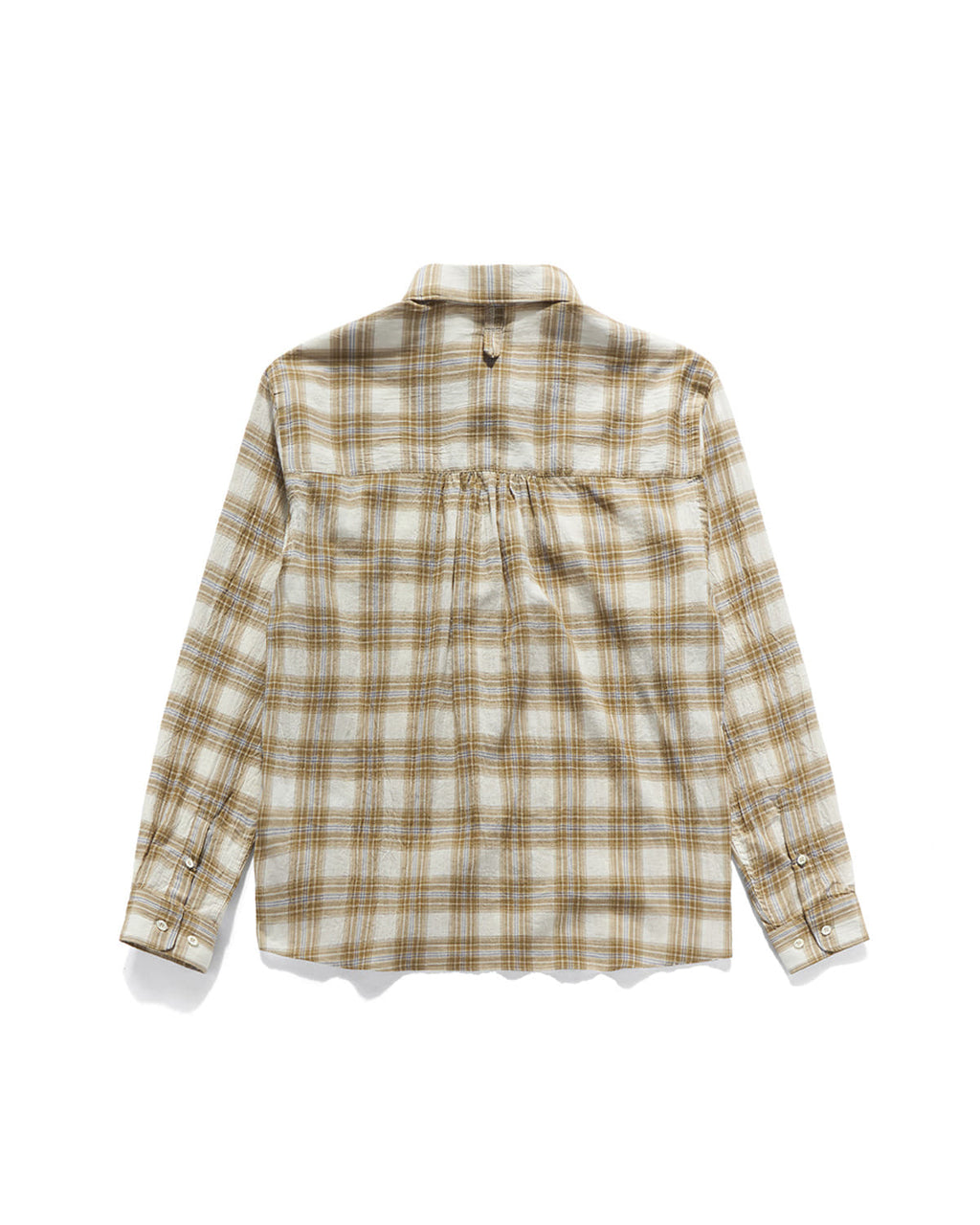 Eastlogue - Holiday Shirts (Beige & Blue Check) product image 5 | TRAB K-Fashion Australia