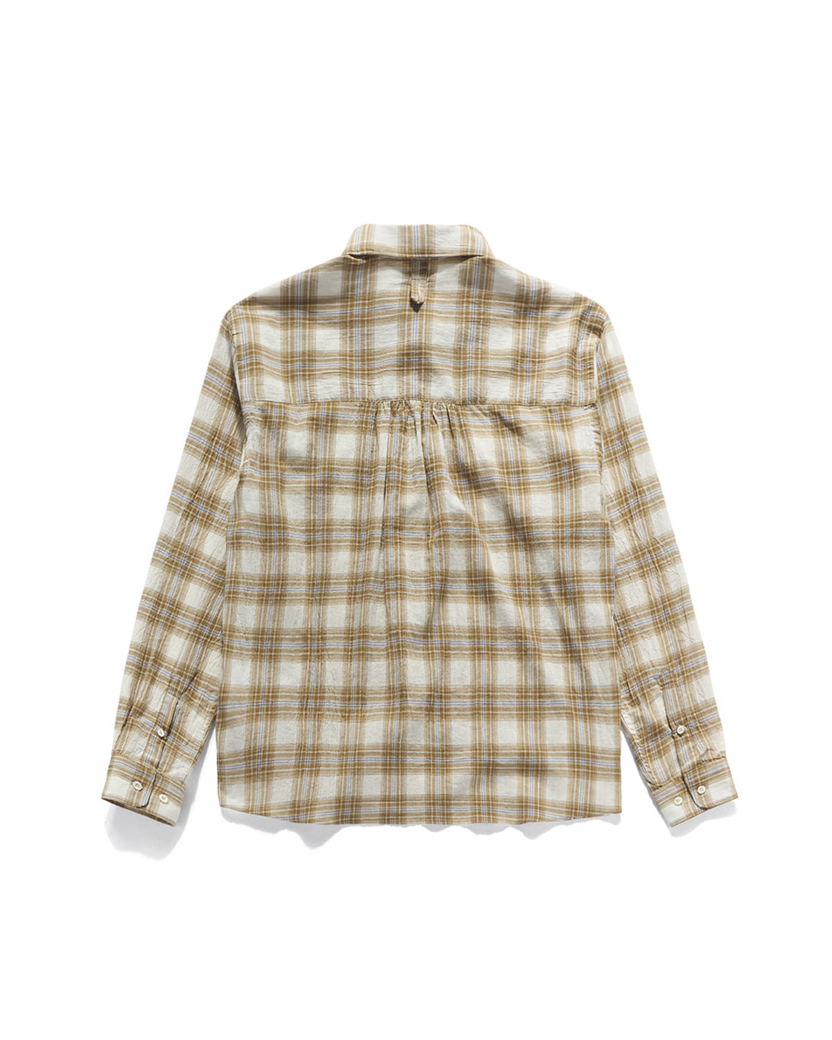 Eastlogue - Holiday Shirts (Beige & Blue Check) product image 5 | TRAB K-Fashion Australia