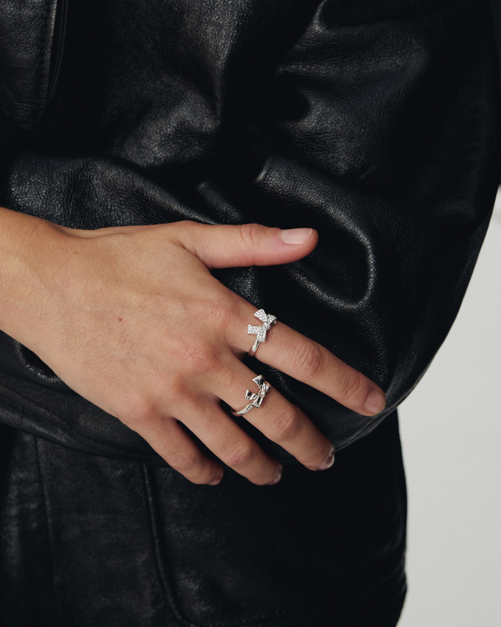 Numbering - Pave Small Ribbon Ring #3607 product image 1 | TRAB K-Fashion Australia