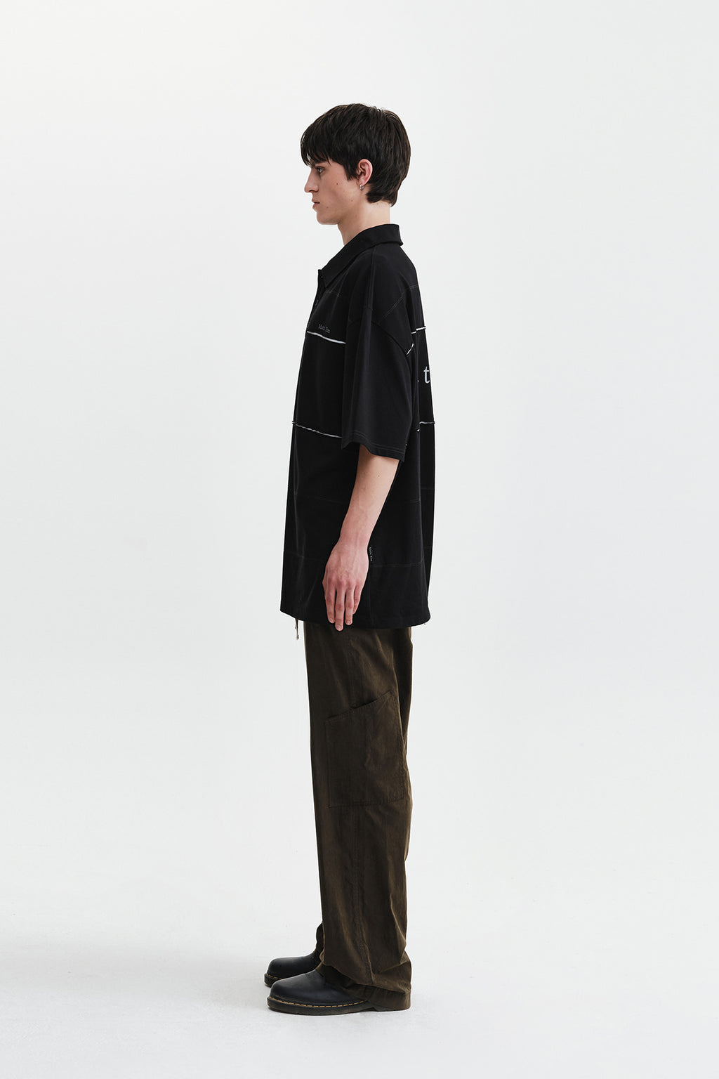 Matin Kim - Cut Out Block Collar Top (Black) product image 7 | TRAB K-Fashion Australia