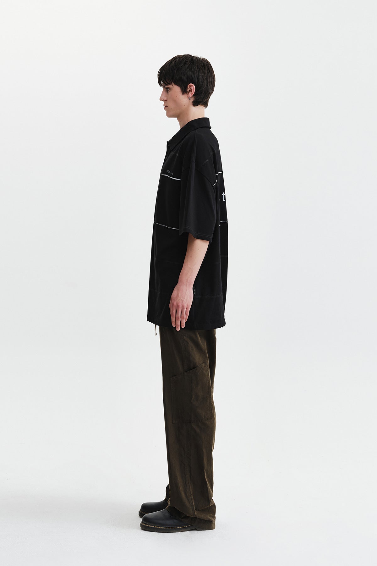 Matin Kim - Cut Out Block Collar Top (Black) product image 7 | TRAB K-Fashion Australia