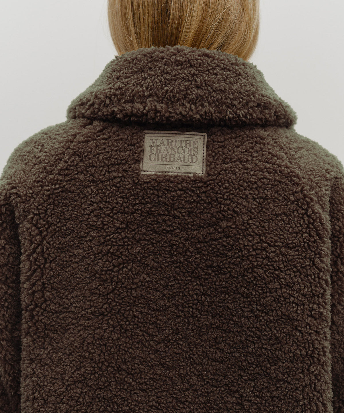 Marithe & Francois Girbaud - Mid Shearling Fur Coat (Dark Brown) product image 5 | TRAB K-Fashion Australia