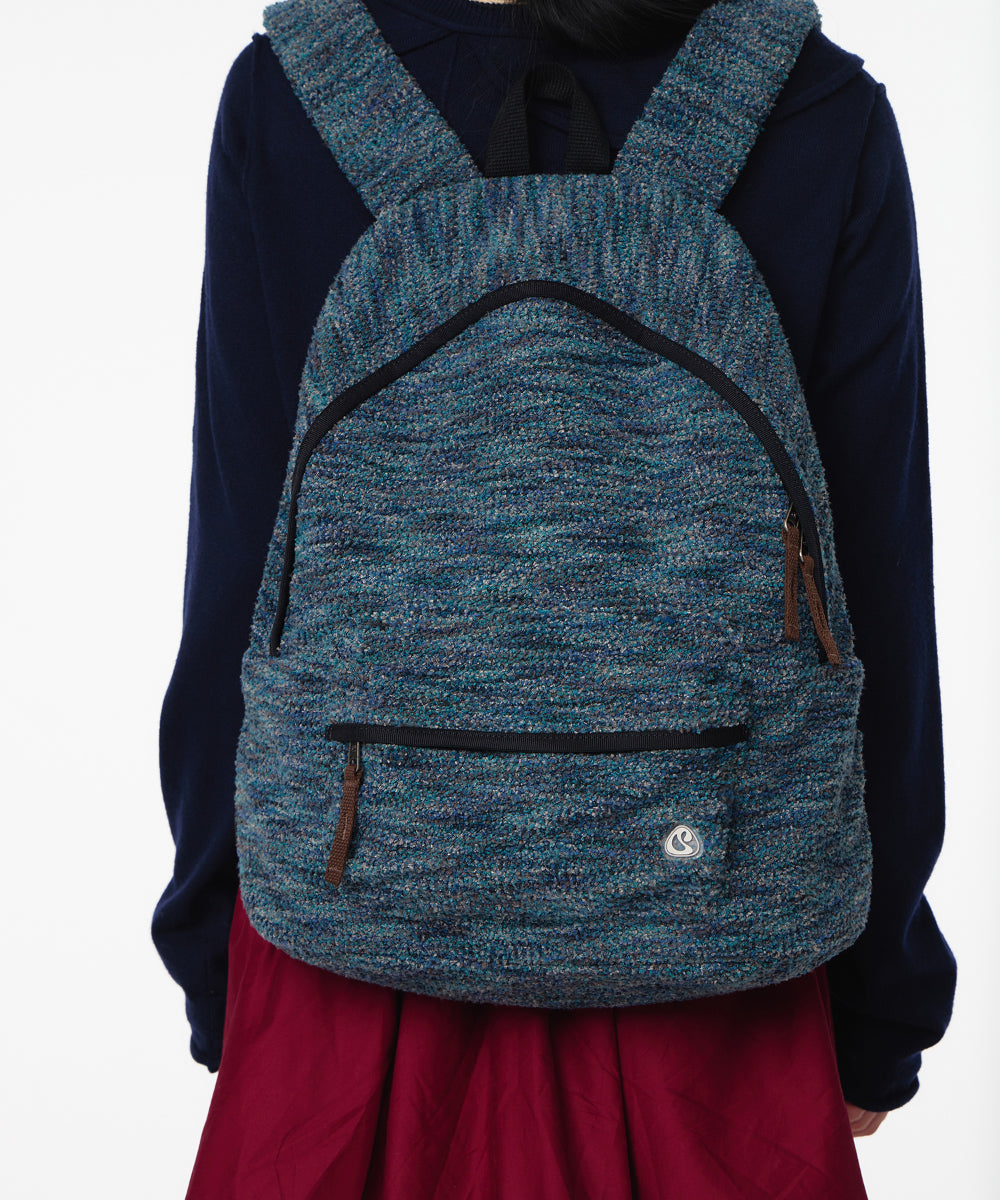 Coyseio - Boucle Knit Backpack (Blue) product image 6 | TRAB K-Fashion Australia