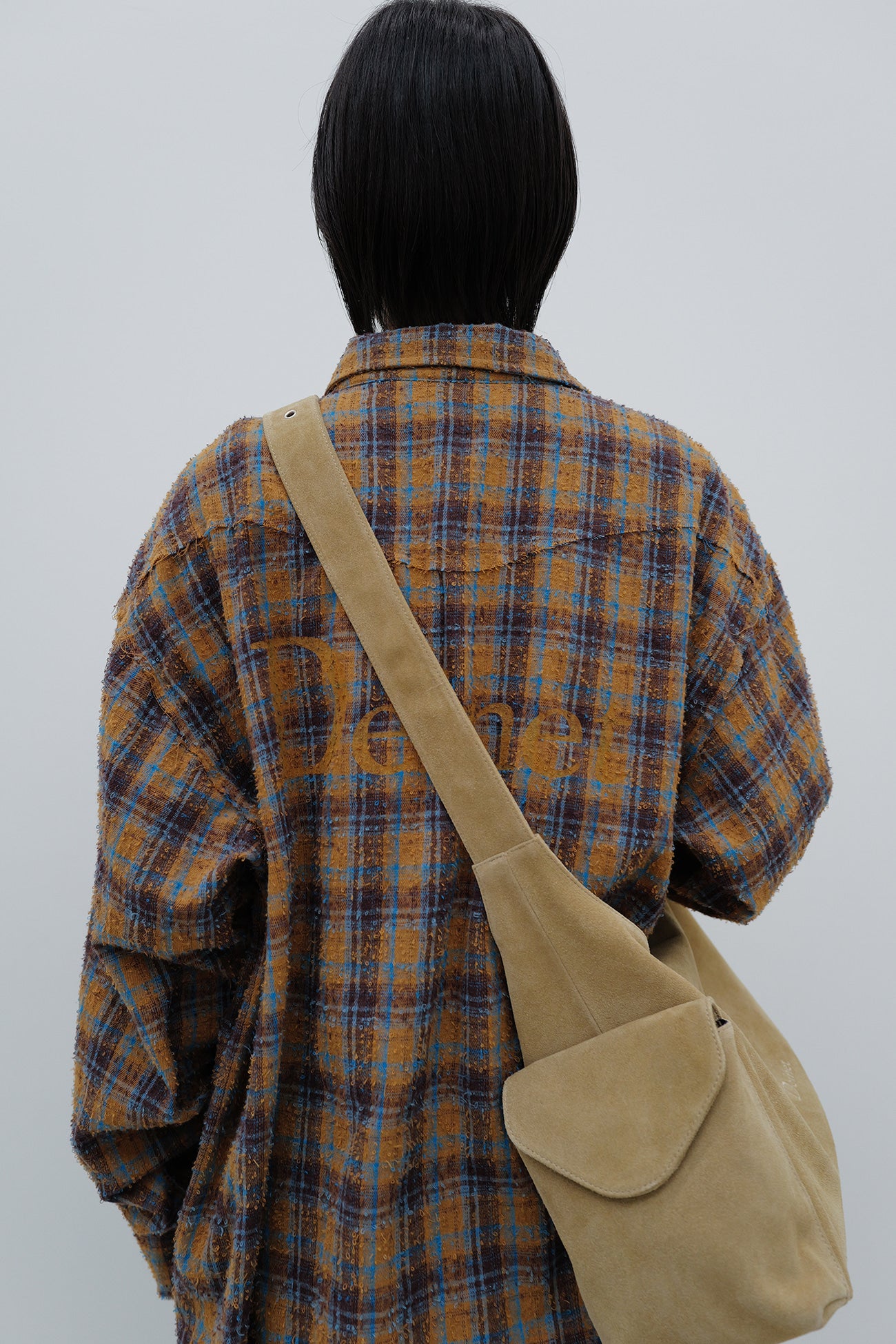 Deinet - Deinet Suede Buckle Bag (Beige) product image 5 | TRAB K-Fashion Australia
