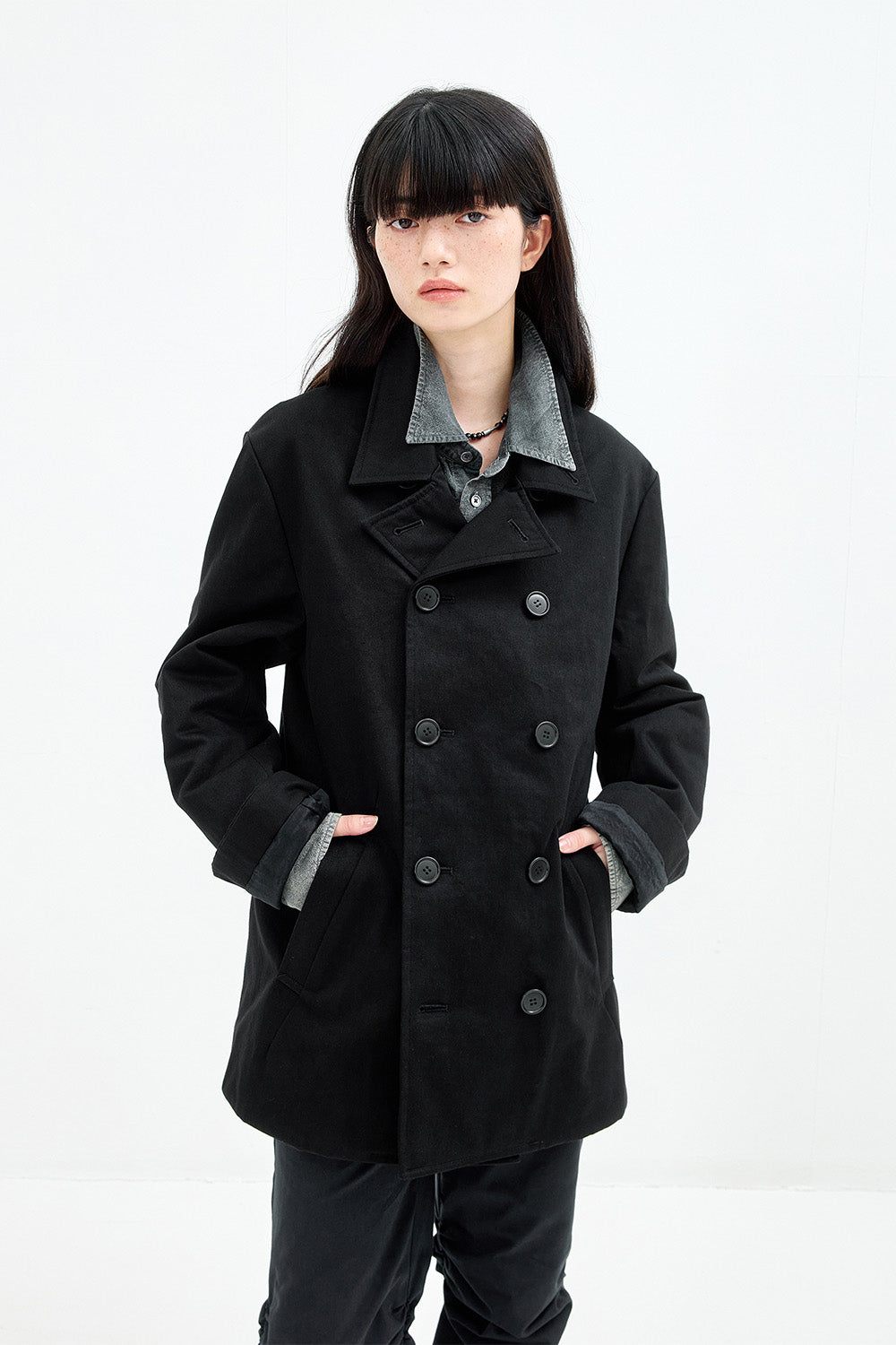 Hatchingroom - Pea Coat (Black) product image 13 | TRAB K-Fashion Australia
