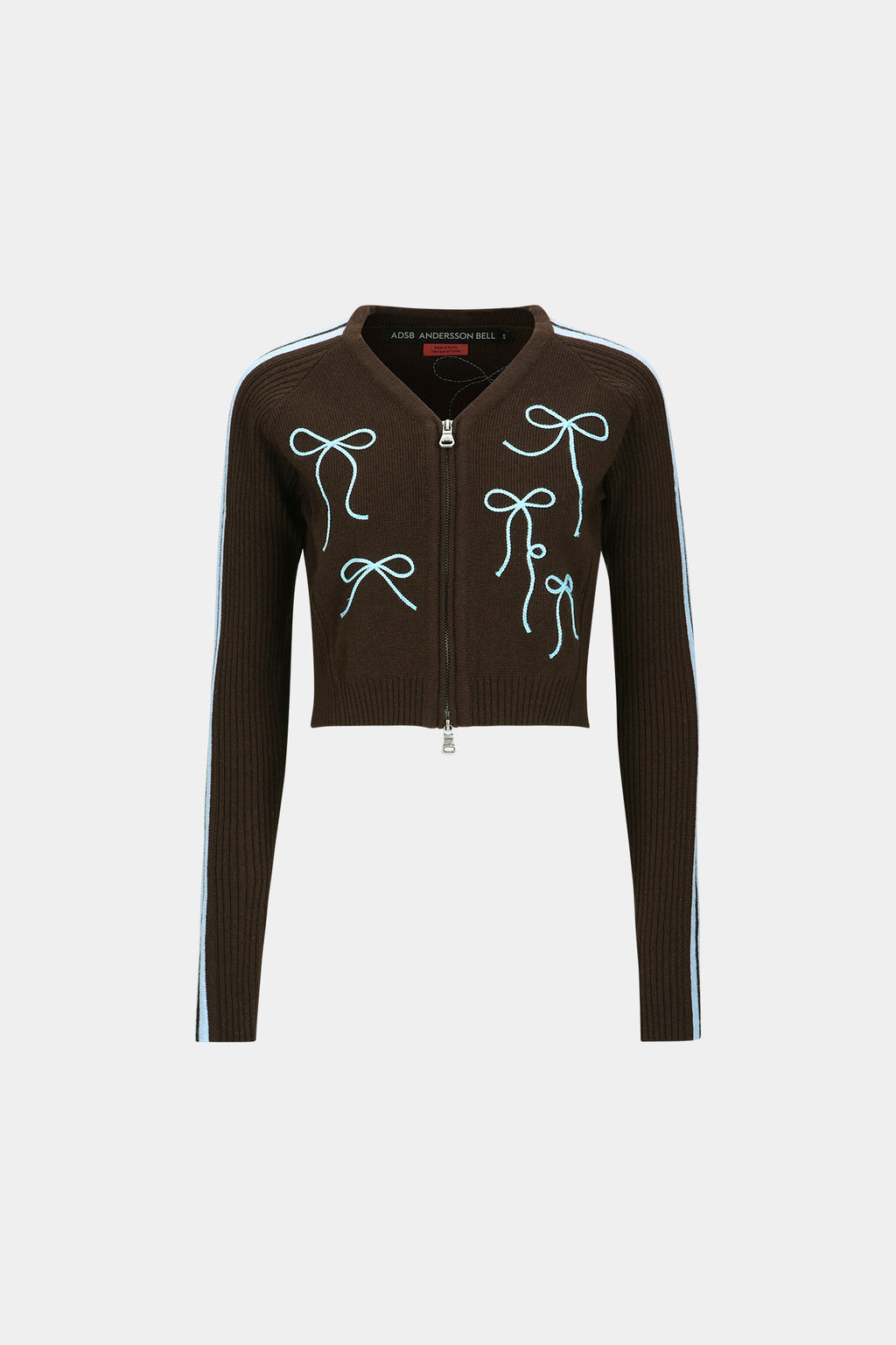 Andersson Bell - Ribbon Embroidery Knit Cardigan (Blue) product image 6 | TRAB K-Fashion Australia