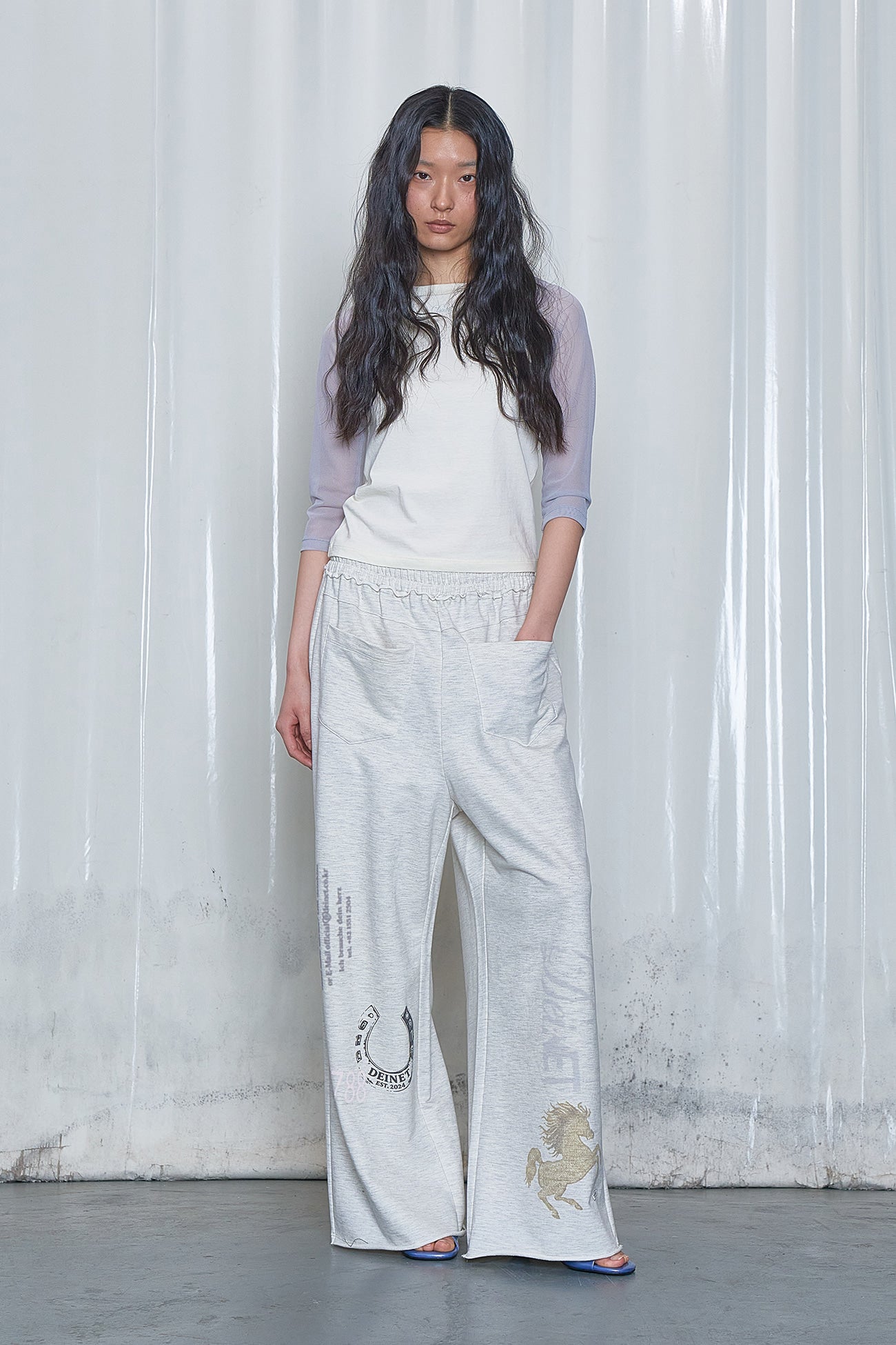 Deinet - Lucky Spur Archive Sweat Pants (Oatmeal) product image 4 | TRAB K-Fashion Australia