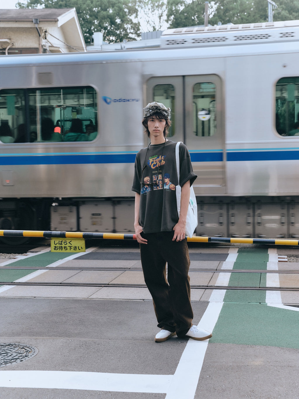 Stu - Fight Club T-Shirt (Charcoal) product image 4 | TRAB K-Fashion Australia