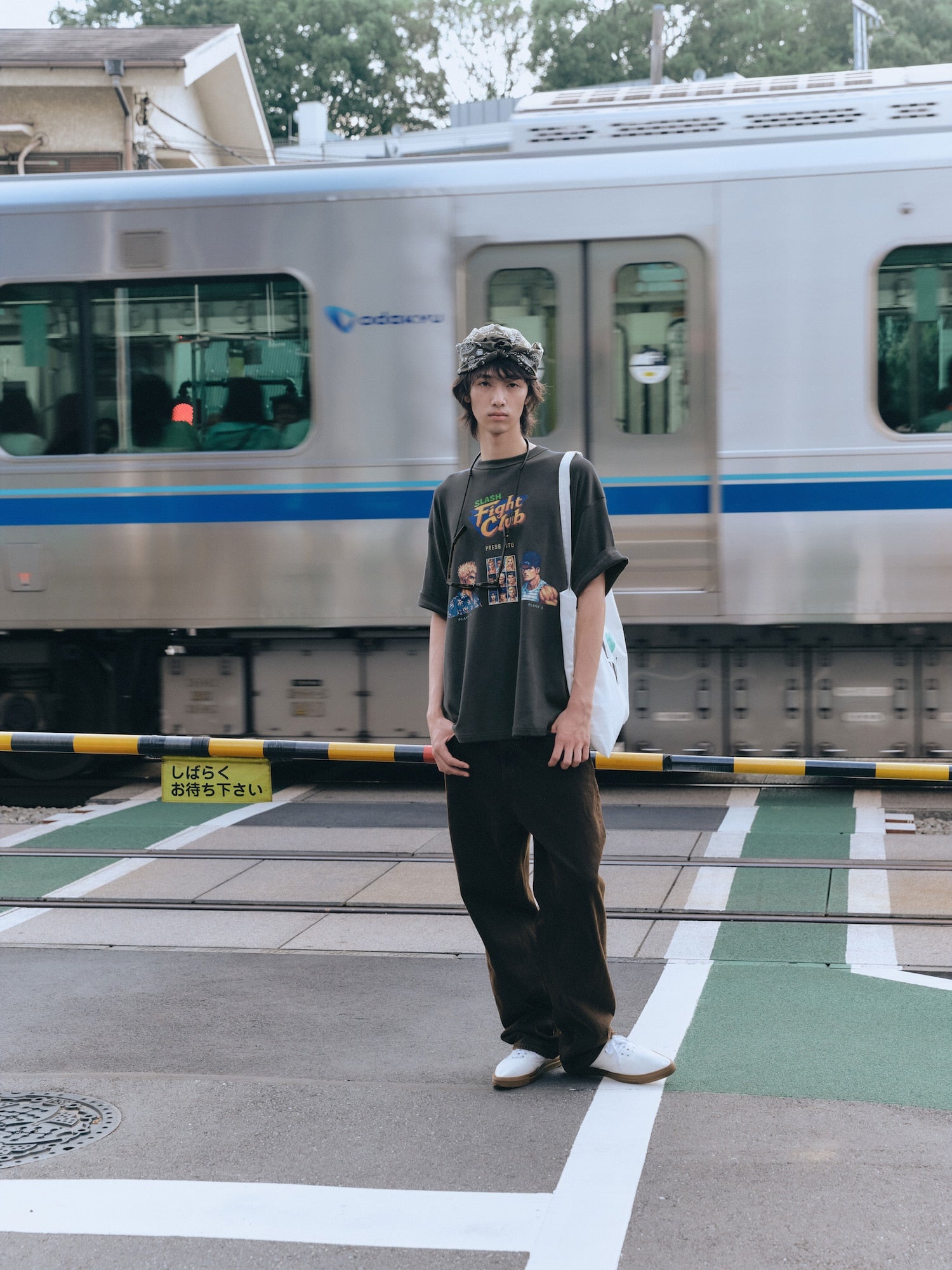 Stu - Fight Club T-Shirt (Charcoal) product image 4 | TRAB K-Fashion Australia