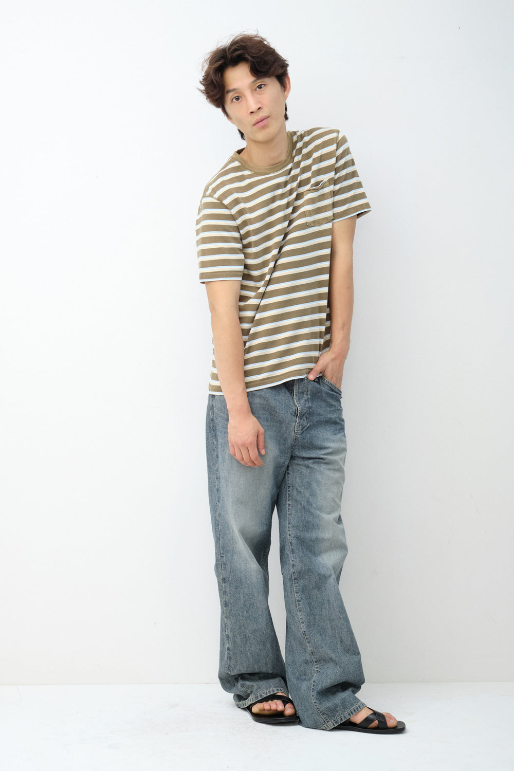 Hatchingroom - Cinch Back Jeans (Vintage Blue) product image 4 | TRAB K-Fashion Australia