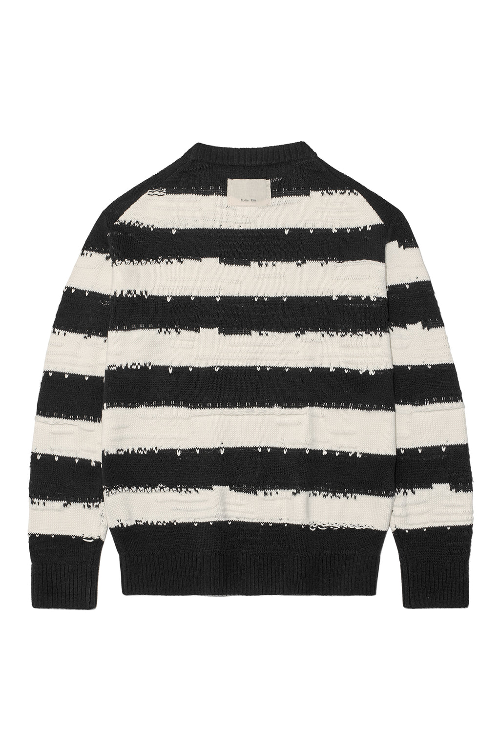 Matin Kim - Stripe Vintage Loose Pullover (Black) product image 2 | TRAB K-Fashion Australia