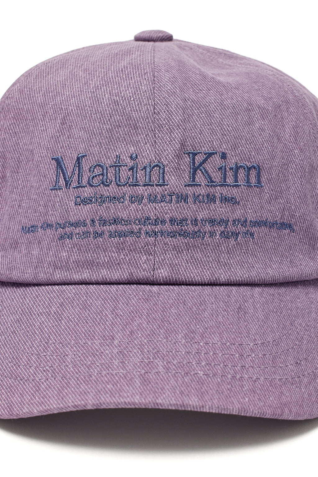 Matin Kim - Matin Heritage Flat Brim Cap (Purple) product image 4 | TRAB K-Fashion Australia