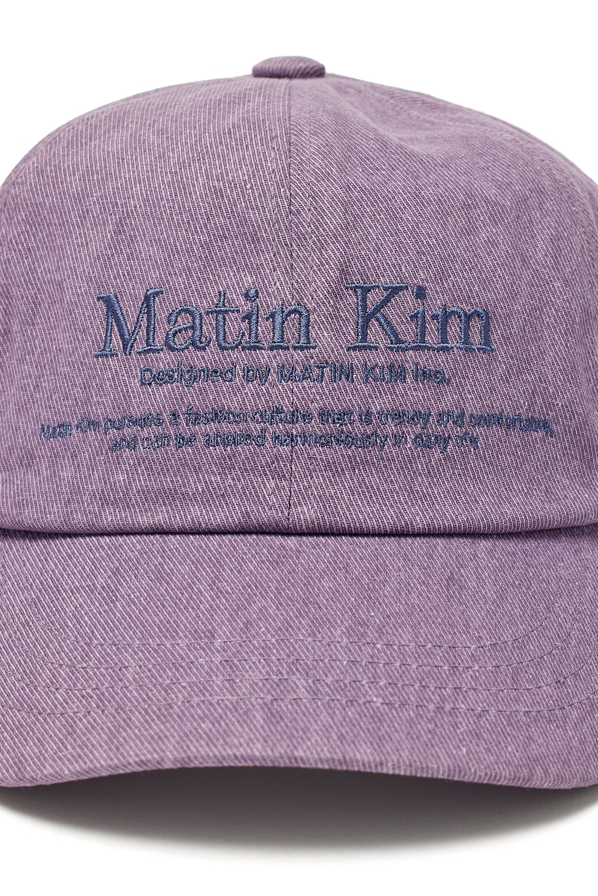 Matin Kim - Matin Heritage Flat Brim Cap (Purple) product image 4 | TRAB K-Fashion Australia