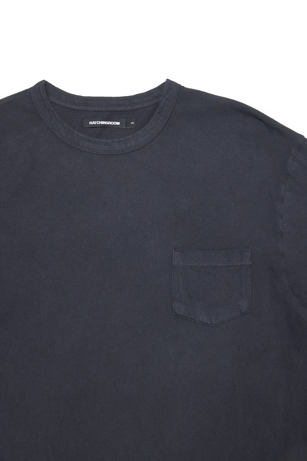 Hatchingroom - Split Tee Over Dyed Blue (Charcoal) product image 3 | TRAB K-Fashion Australia