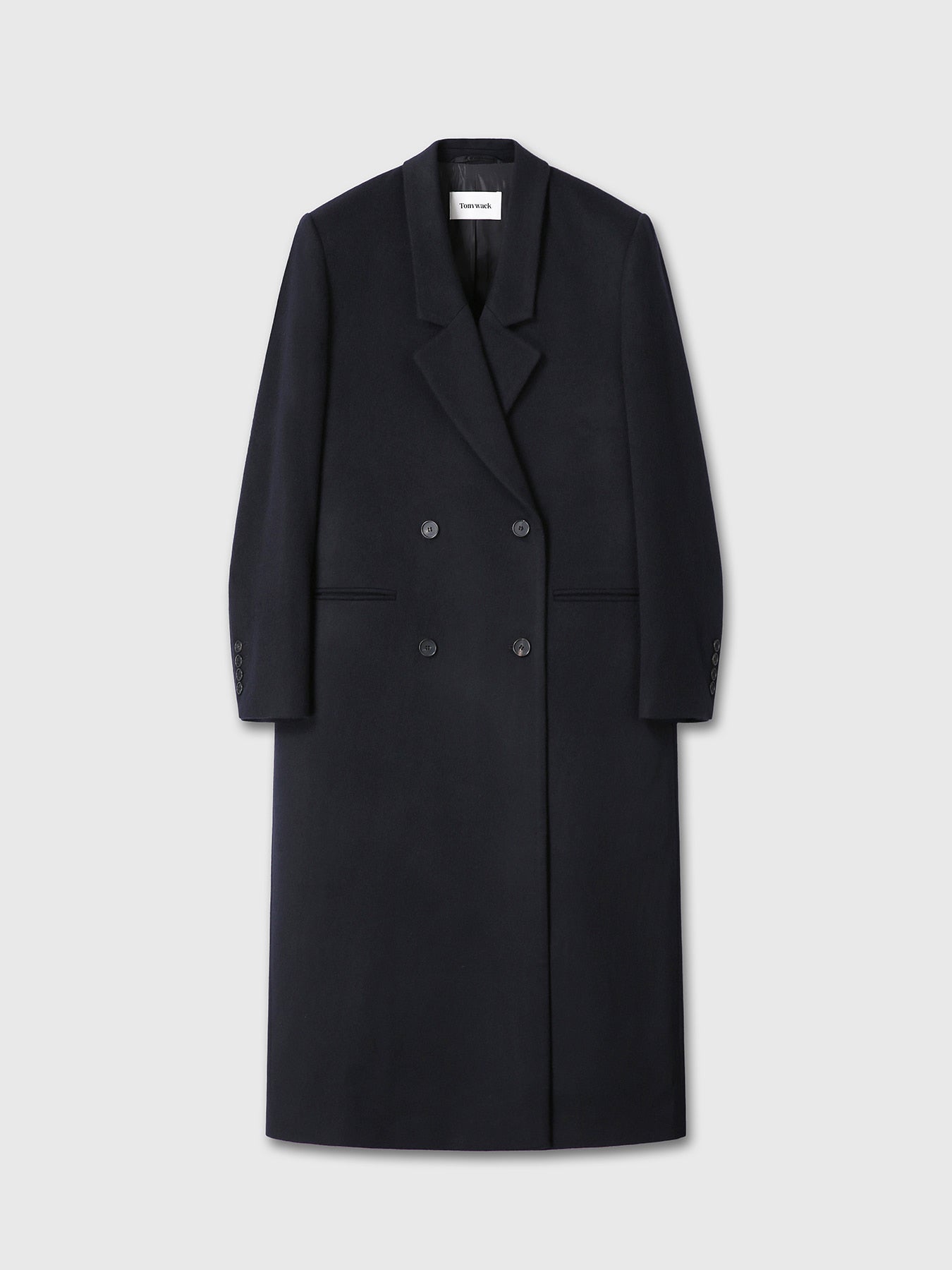 Tonywack - Tailored Double-Breasted Maxi Coat (Navy) product image 10 | TRAB K-Fashion Australia