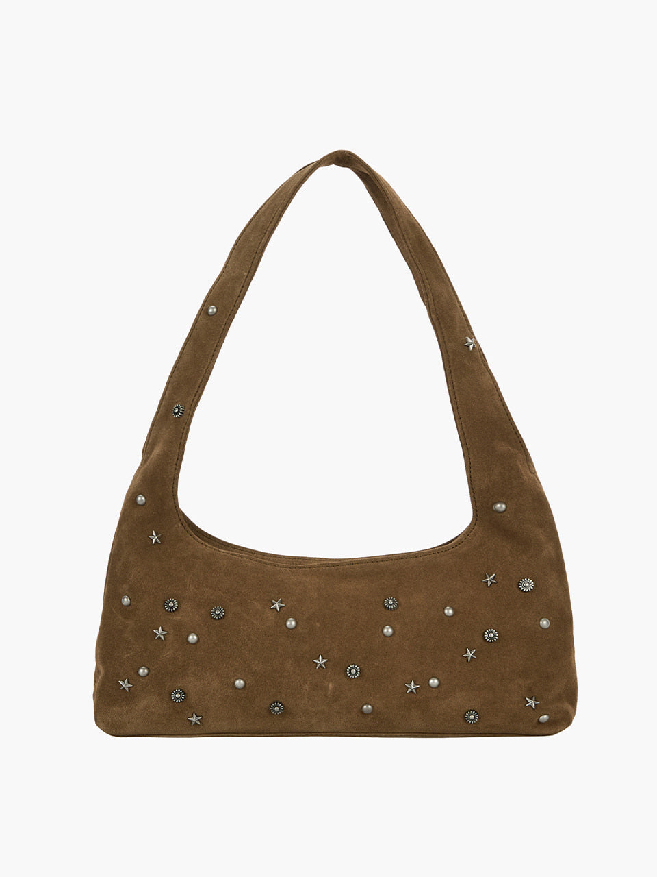 Marge Sherwood - Halter Hobo (Cappuccino Studded Suede) product image 1 | TRAB K-Fashion Australia