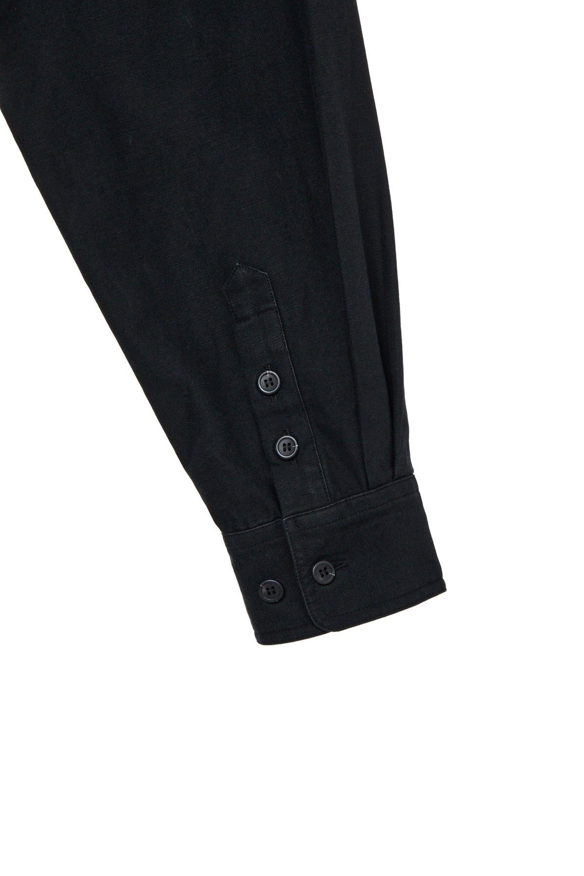 Deinet - Frayed Cotton Shirt (Black) product image 5 | TRAB K-Fashion Australia
