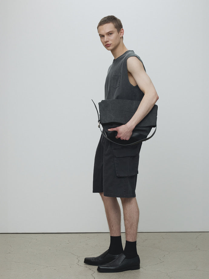 Tonywack - Garment-Dyed Cotton Cargo Shorts (Carbon) product image 3 | TRAB K-Fashion Australia