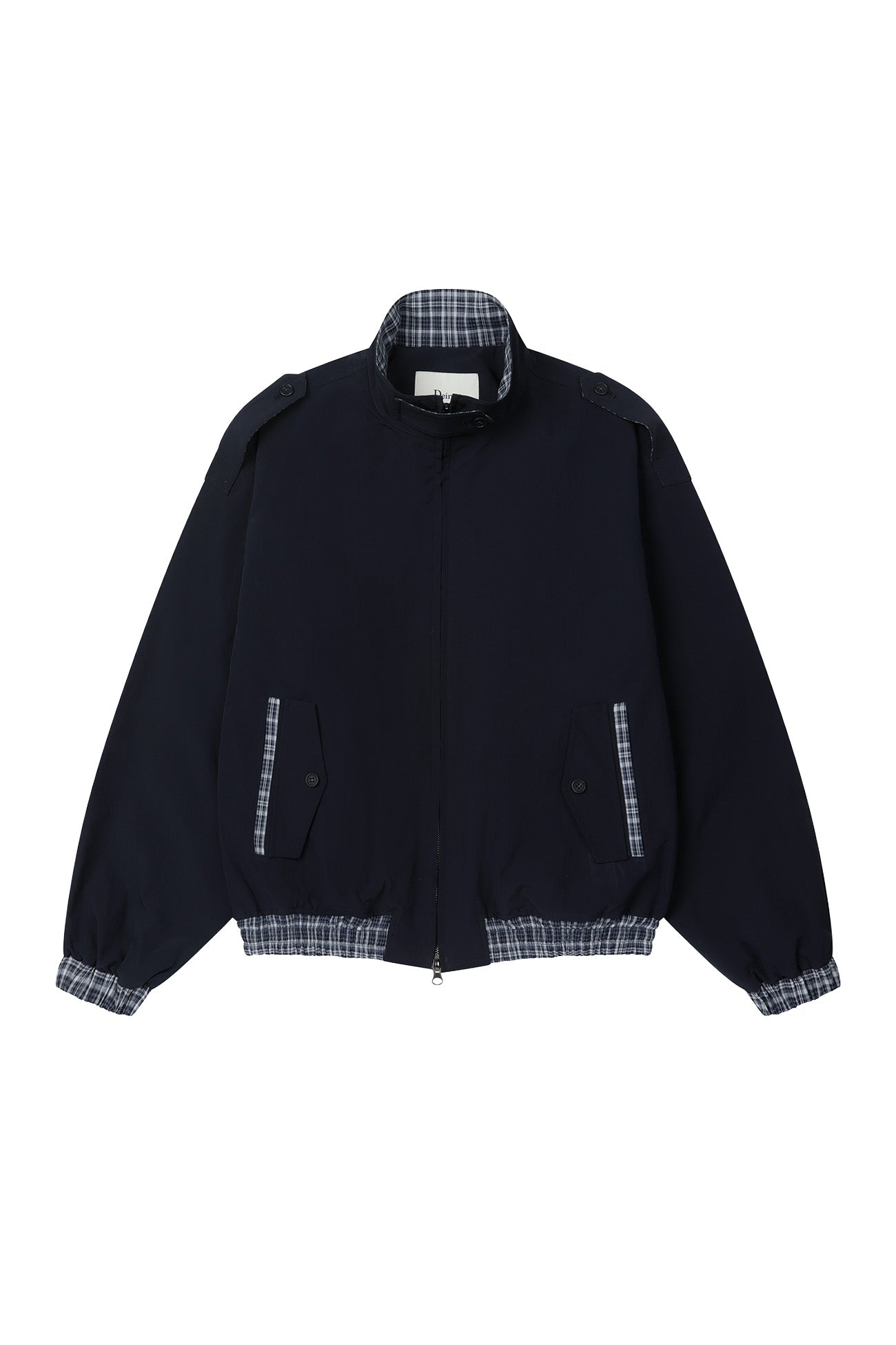 Deinet - Point Check Detail Jacket (Navy) product image 9 | TRAB K-Fashion Australia