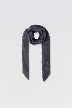 Hatchingroom - Crinkle Gauze Muffler (Charcoal) product image 1 | TRAB K-Fashion Australia