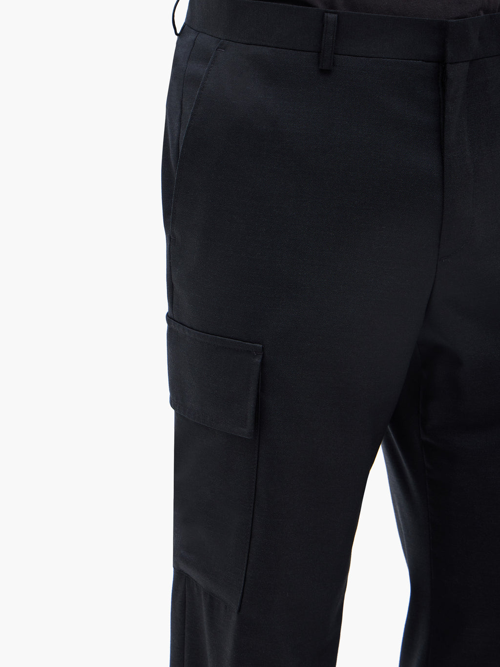 Jiyong Kim - Super Fine Wool Tailored Trousers (Black) product image 7 | TRAB K-Fashion Australia
