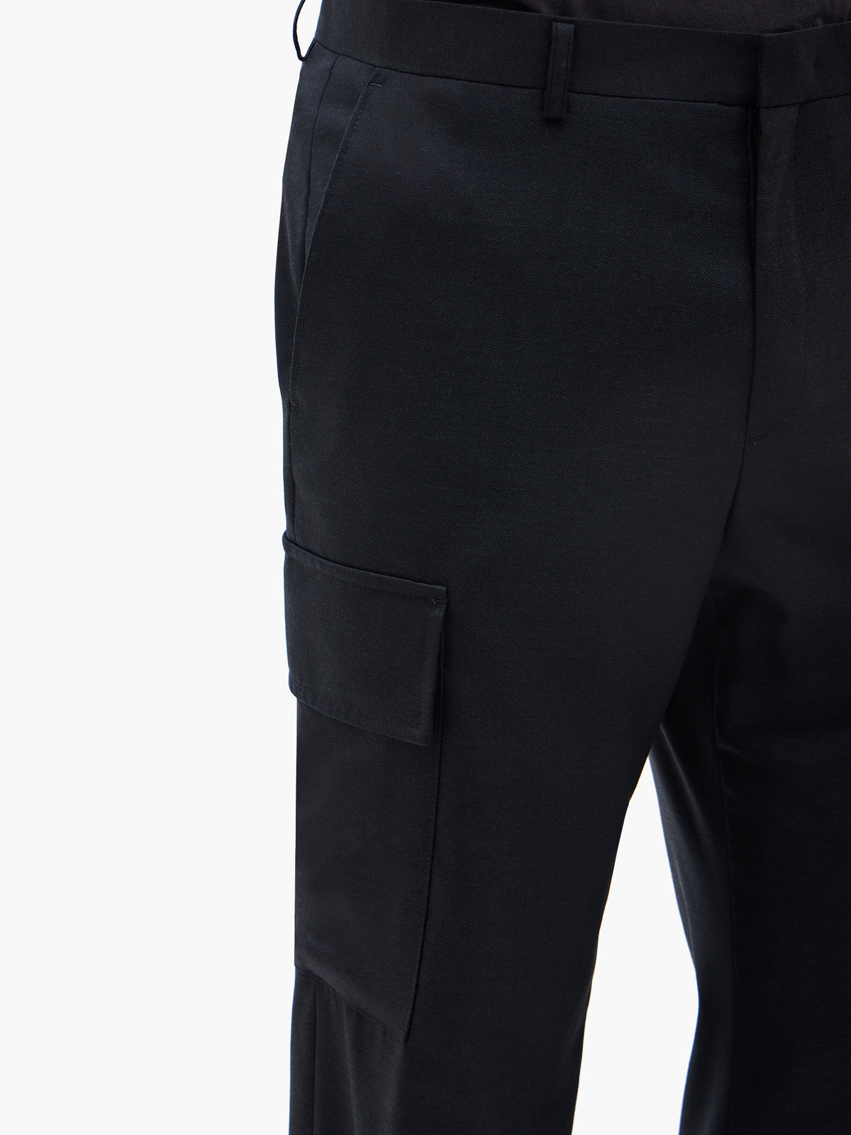 Jiyong Kim - Super Fine Wool Tailored Trousers (Black) product image 7 | TRAB K-Fashion Australia