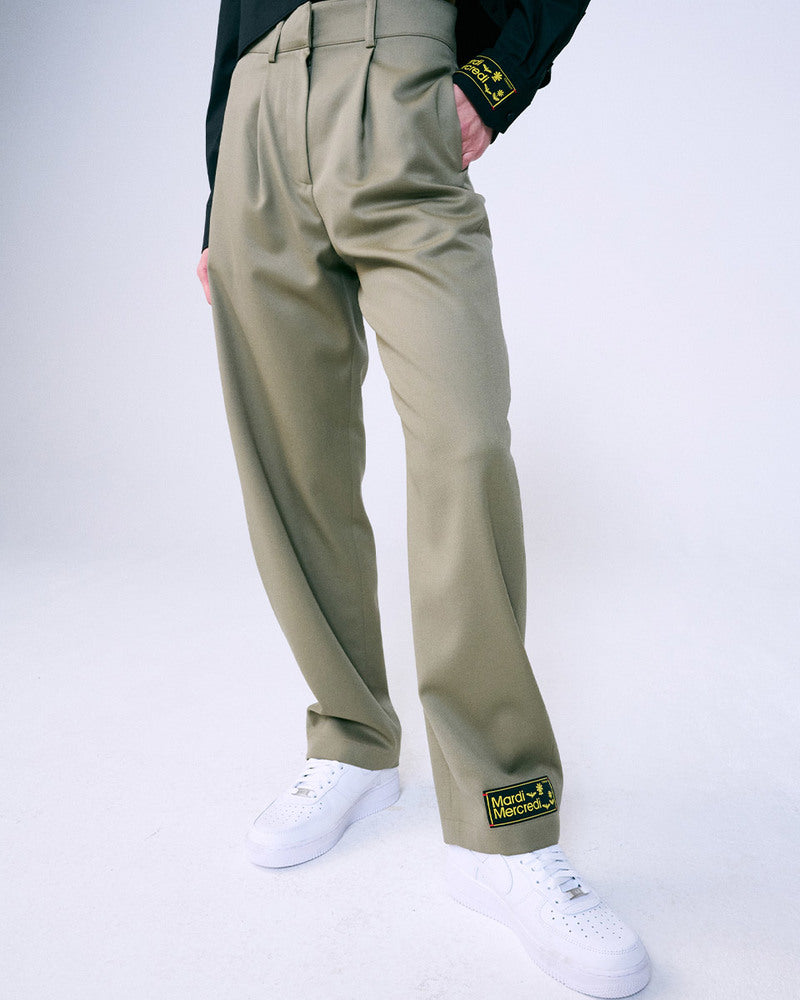 Mardi Mercredi - Wool Suit Pants (Khakibeige) product image 1 | TRAB K-Fashion Australia