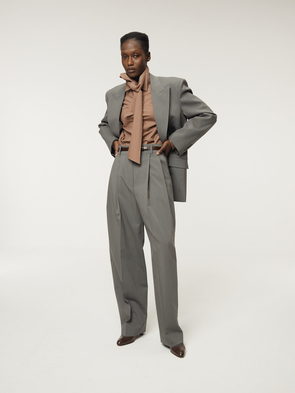 Recto - Tailored Suit Jacket (Midnight Grey) product image 2 | TRAB K-Fashion Australia
