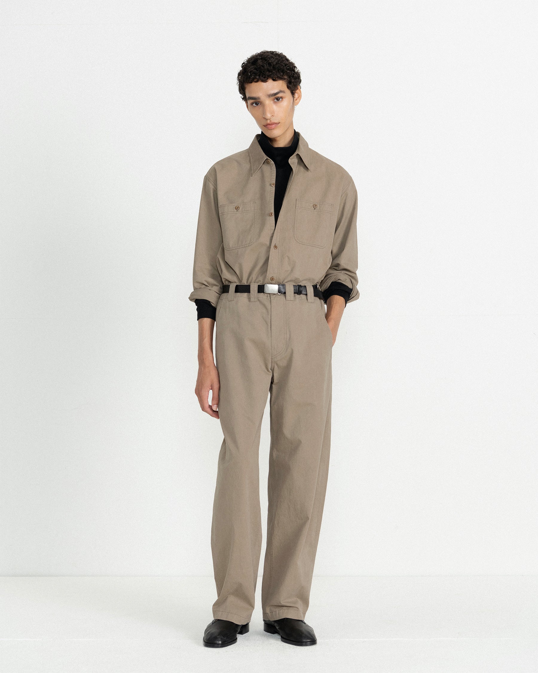 Brownyard - Washed Work Pants (Dark Beige) product image 1 | TRAB K-Fashion Australia