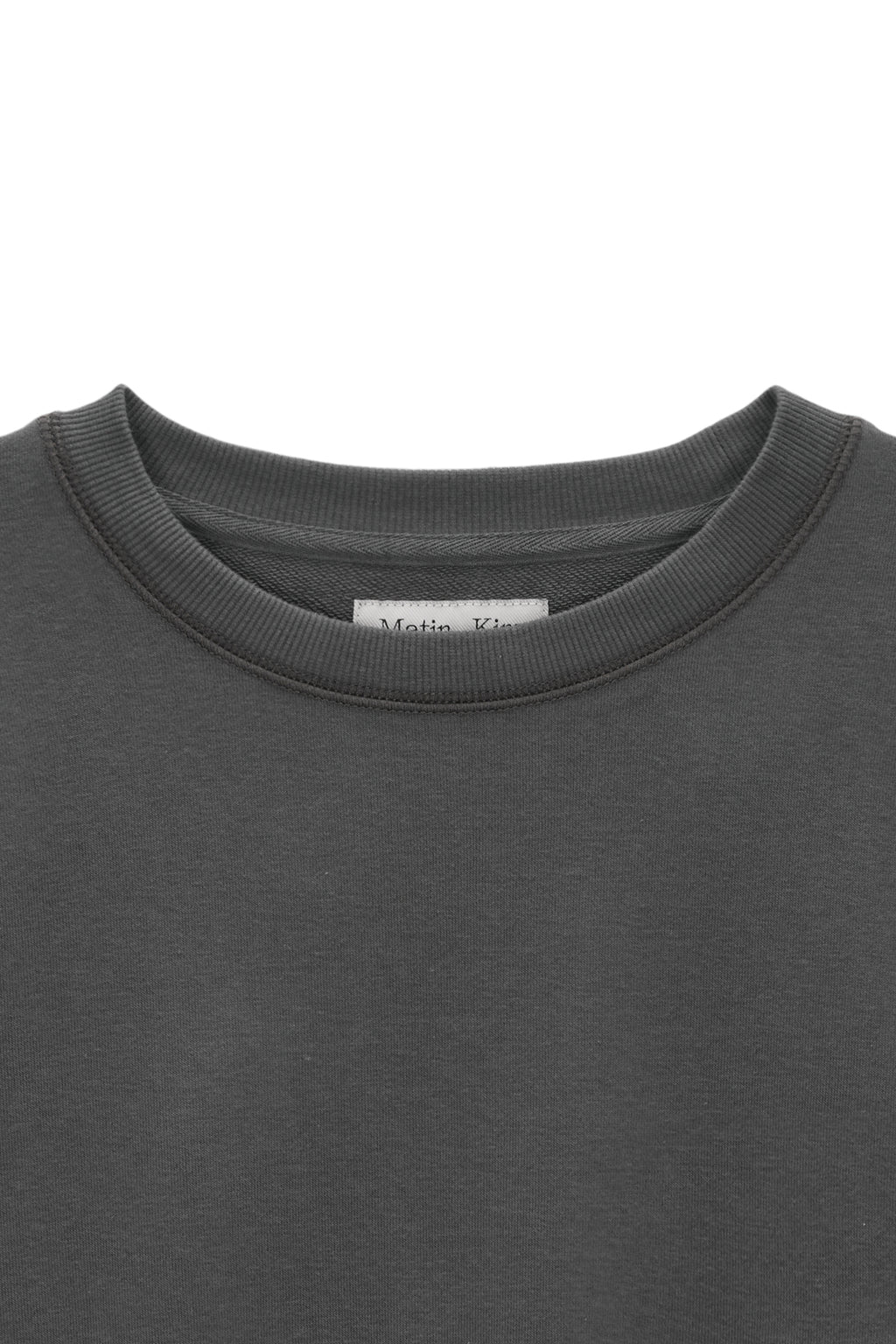 Matin Kim - Stitch Label Sweatshirt (Charcoal) product image 3 | TRAB K-Fashion Australia