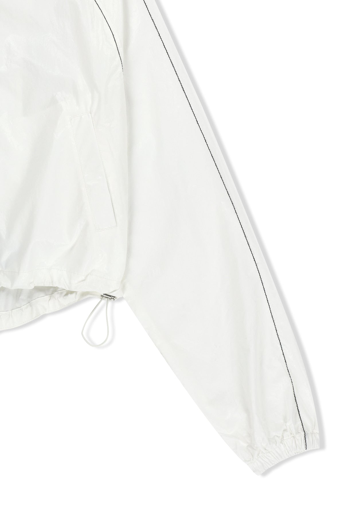 Matin Kim - Matin Crop Hoody Coating Jumper (White) product image 4 | TRAB K-Fashion Australia