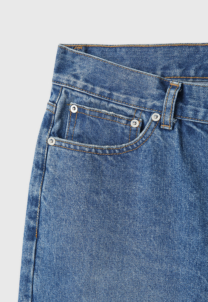 Tonywack - Straight-Leg Distressed Denim Jeans (Mid Blue) product image 11 | TRAB K-Fashion Australia