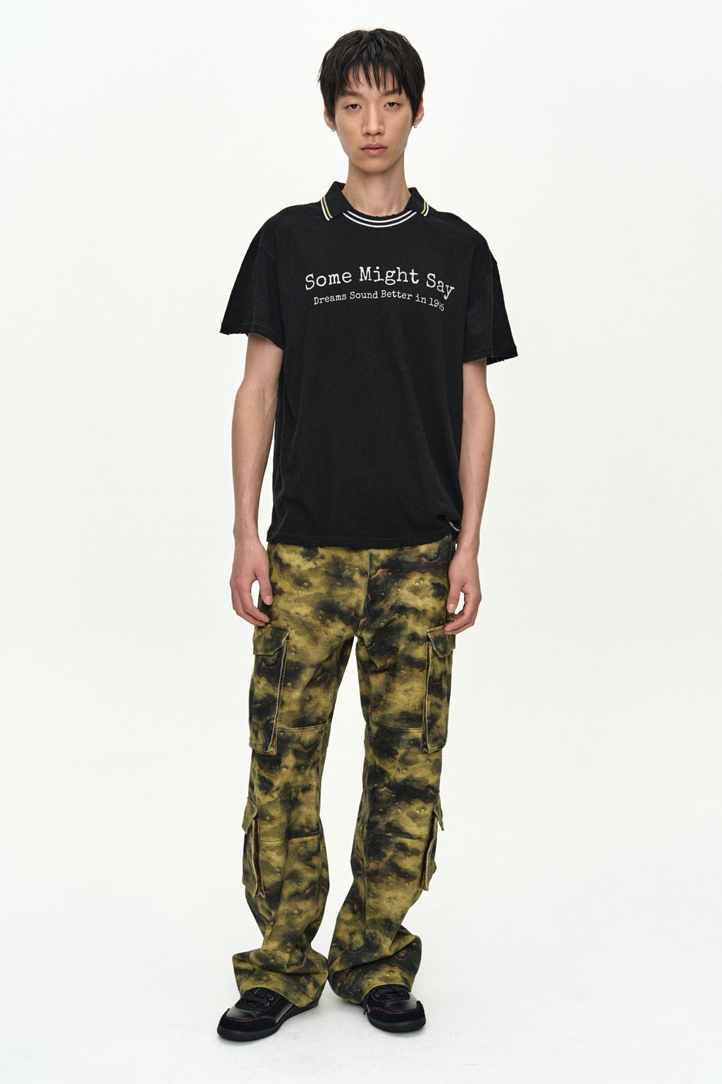 Andersson Bell - Brit Layered Collar T-Shirt (Black) product image 2 | TRAB K-Fashion Australia
