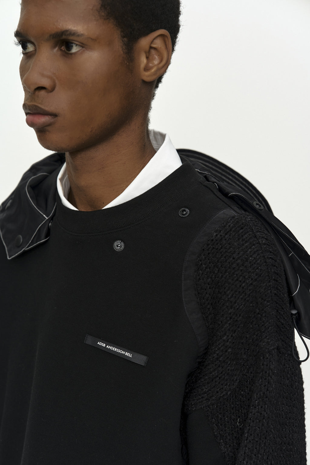 Andersson Bell - Detachable Balaclava Sweatshirt (Black) product image 6 | TRAB K-Fashion Australia
