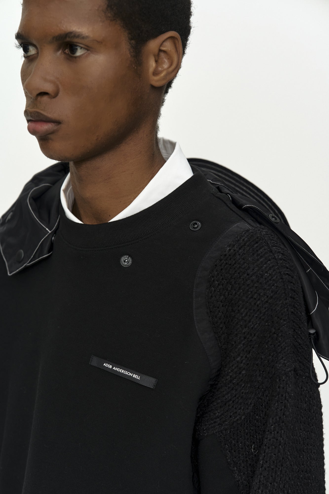 Andersson Bell - Detachable Balaclava Sweatshirt (Black) product image 6 | TRAB K-Fashion Australia