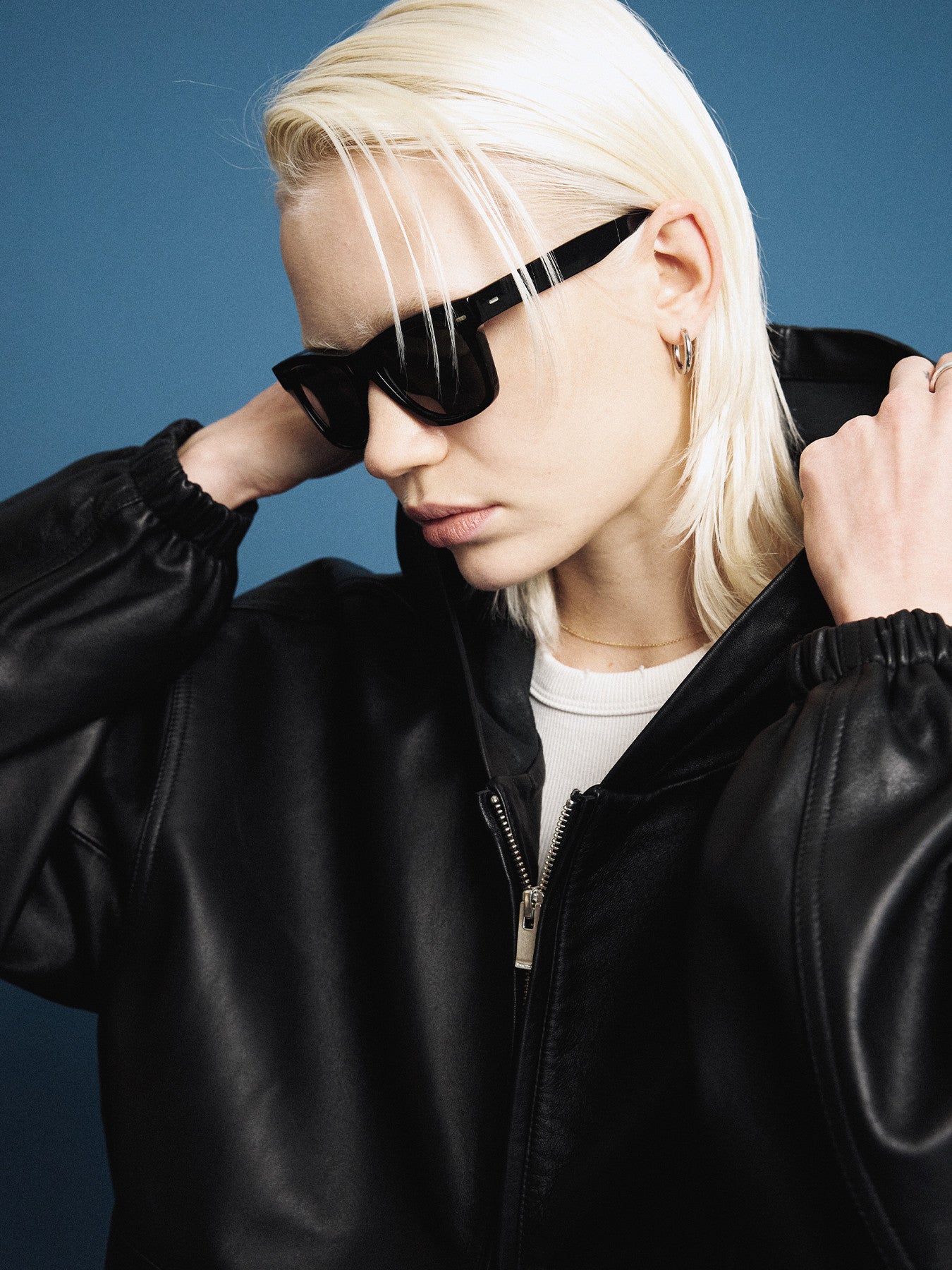 Tonywack - Nappa Leather Hoodie Jacket (Black) product image 5 | TRAB K-Fashion Australia