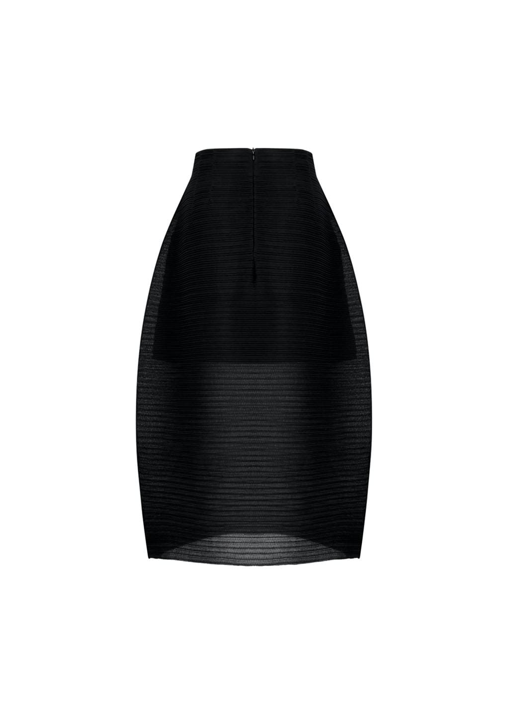 Amomento - [Pre-Order] Pleats Curved Skirt (Black) product image 3 | TRAB K-Fashion Australia
