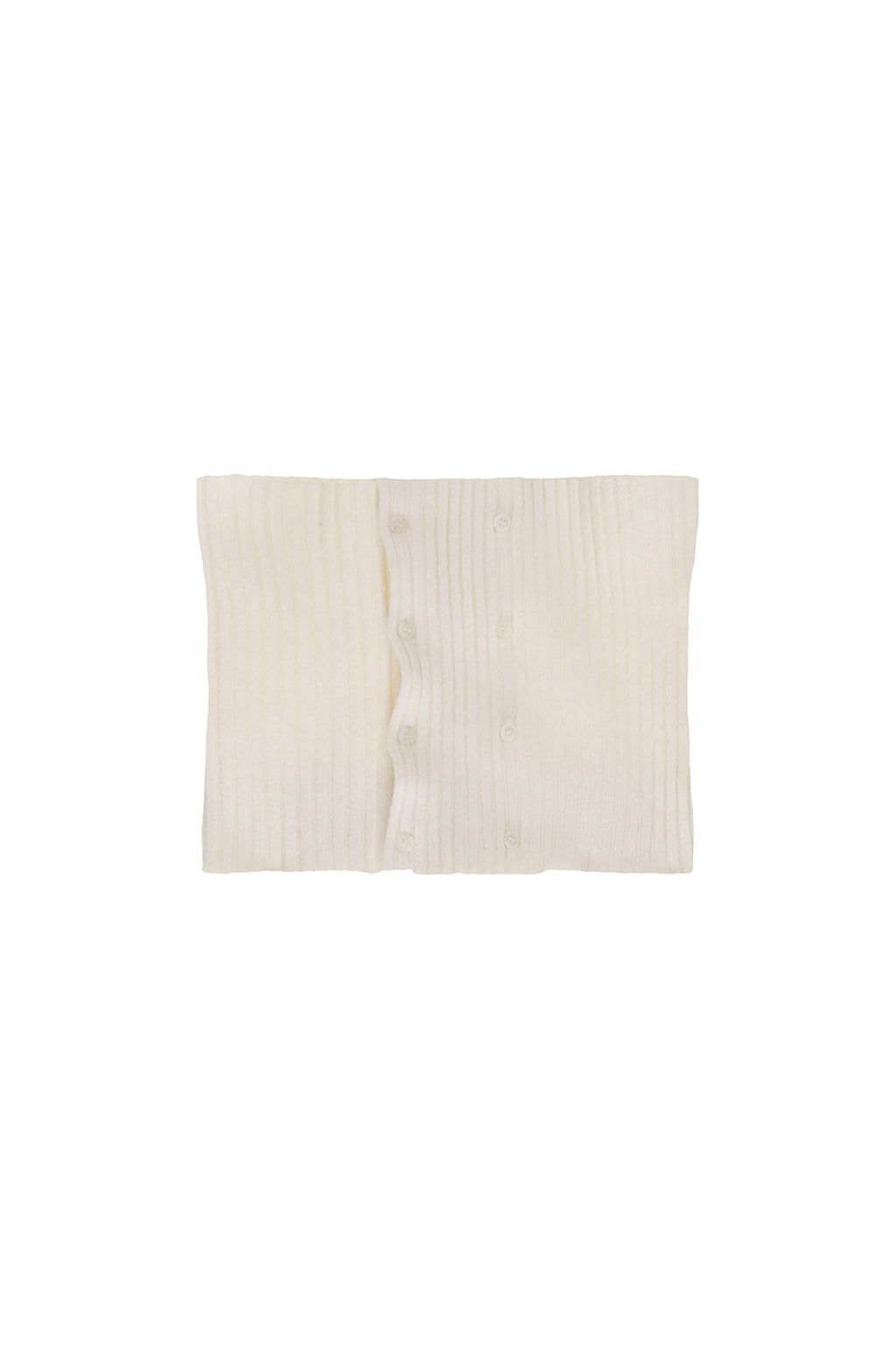 Matin Kim - Button Point Shawl Knit Muffler (Ivory) product image 1 | TRAB K-Fashion Australia
