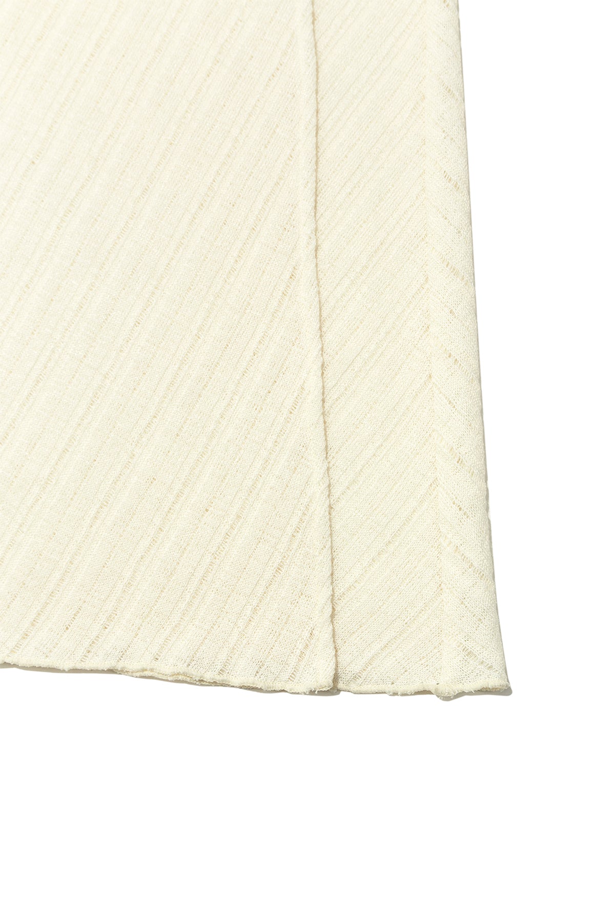 Matin Kim - Foldover Layered Maxi Wrap Skirt (Ivory) product image 6 | TRAB K-Fashion Australia